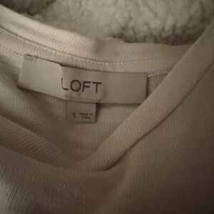 LOFT Off-White Knit Top